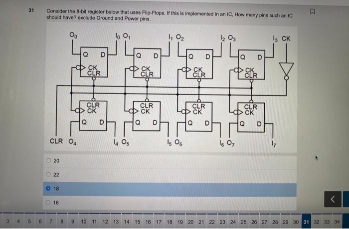 Solved 31 Consider the 8-bit register below that uses | Chegg.com