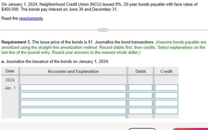 Solved On January 1 2024 Neighborhood Credit Union NCU Chegg Com   Image