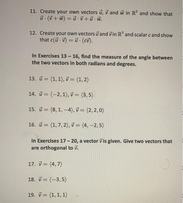 Solved 1. The dot product of two vectors is a not a vector | Chegg.com