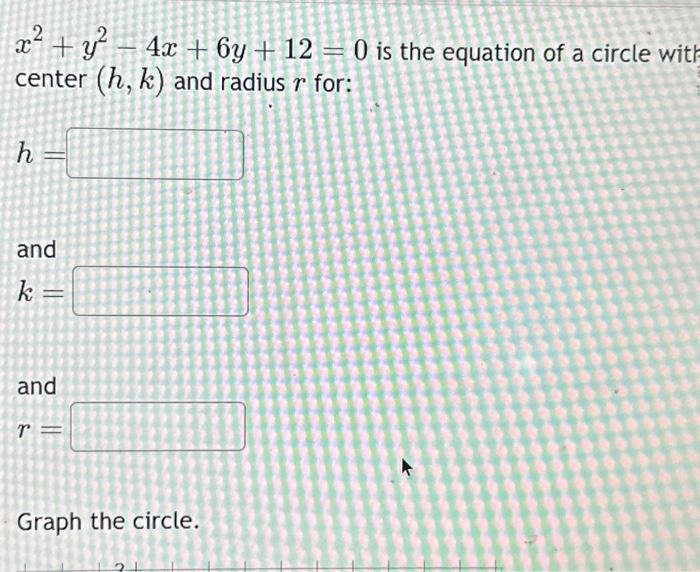 Solved Find the standard form for the equation of a circle | Chegg.com