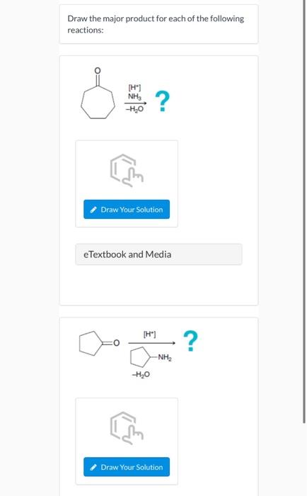 Solved Draw the major product for each of the following | Chegg.com