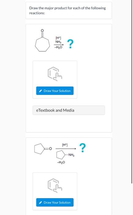Solved Draw The Major Product For Each Of The Following 6194