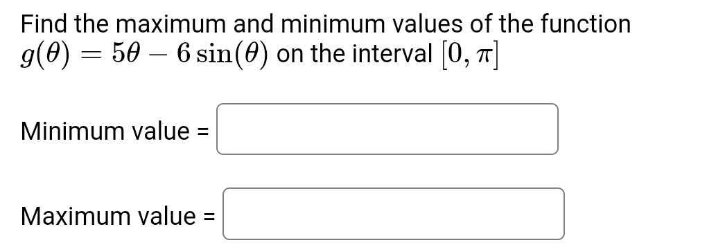 Solved Find The Maximum And Minimum Values Of The Fu