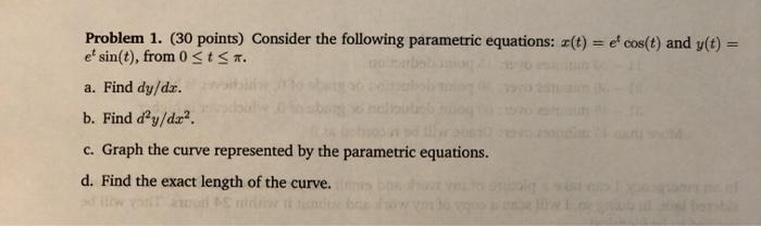 Solved Problem 1. (30 points) Consider the following | Chegg.com