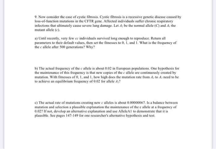 case study 1 cystic fibrosis answers