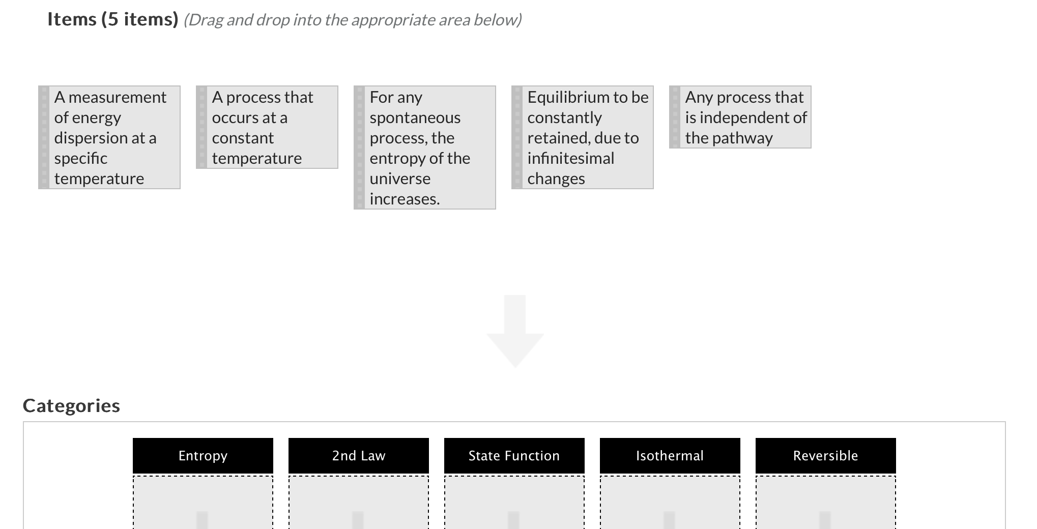 Solved Match the following terms with the appropriate | Chegg.com