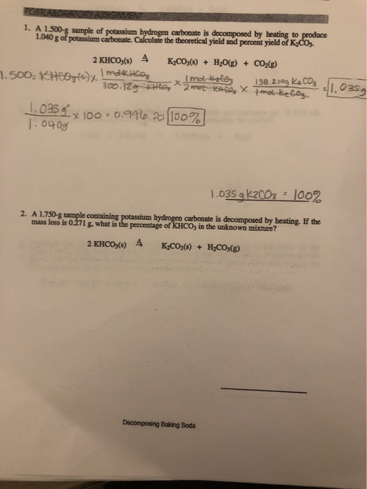 solved-1-a-1-500-g-sample-of-potassium-hydrogen-carbonate-chegg