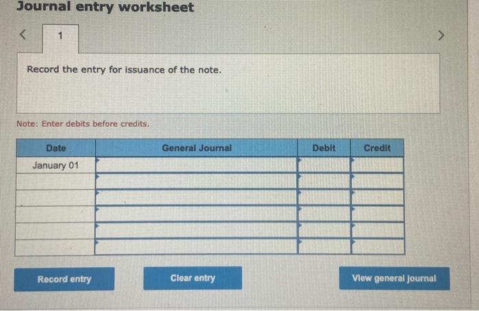 Solved On January 1,$33,000 Cash Is Borrowed From A Bank In | Chegg.com