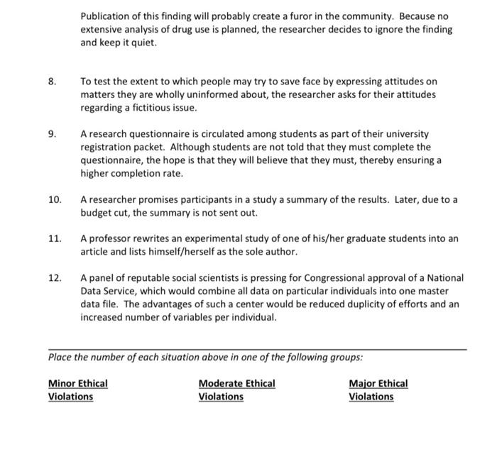 ethical violations in psychology case study summary