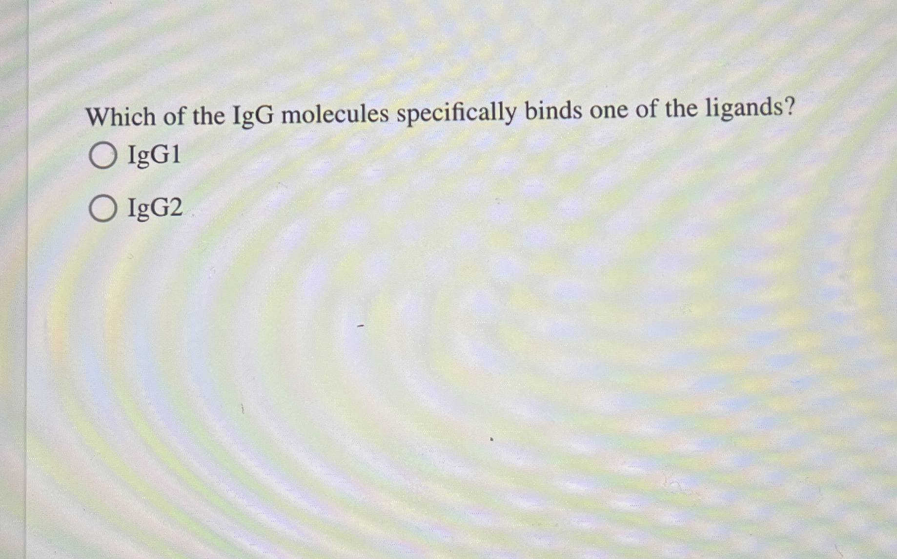 Solved Which of the IgG molecules specifically binds one of | Chegg.com