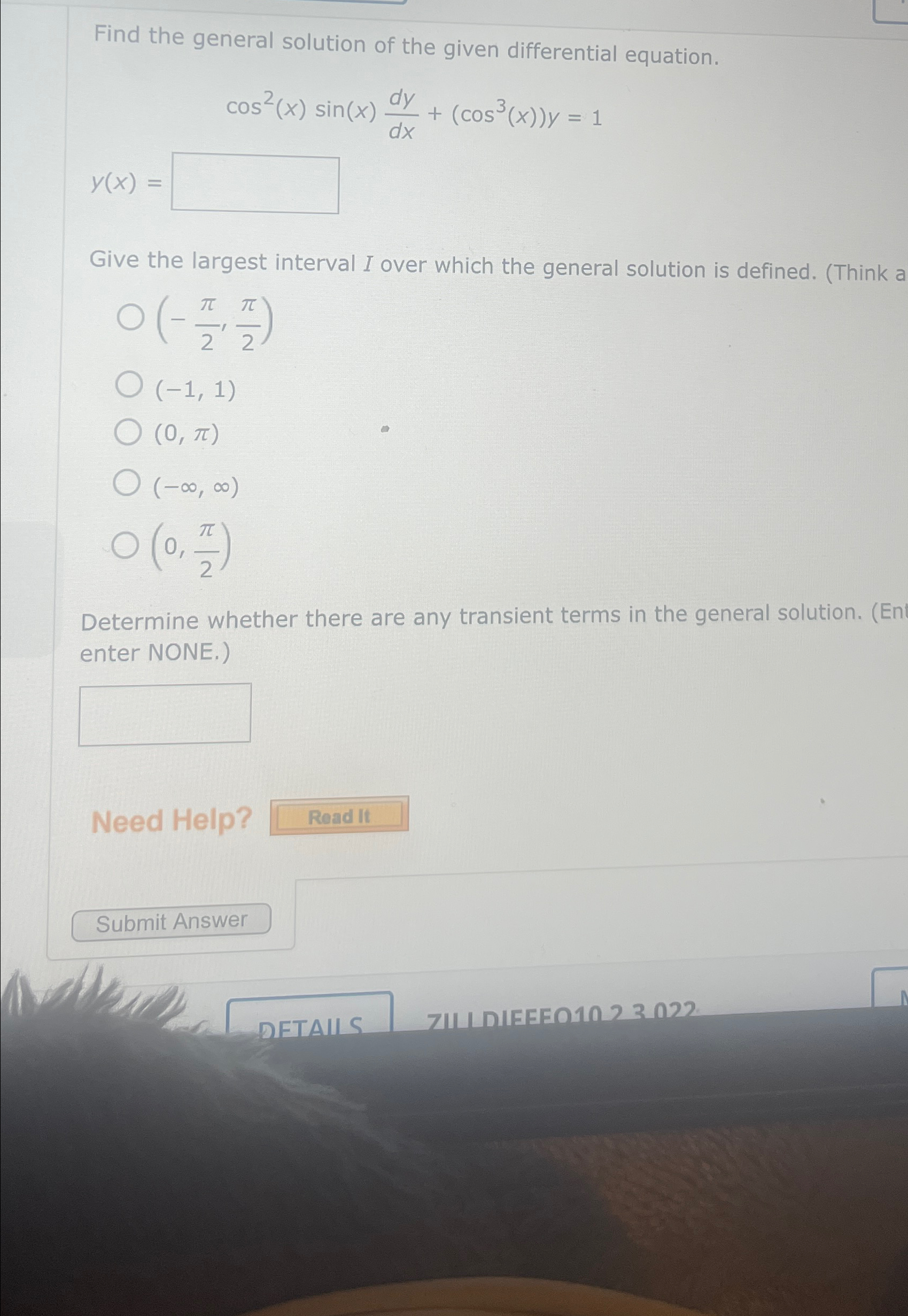 Solved Find the general solution of the given differential | Chegg.com