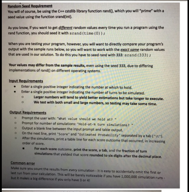 Solved Assignment Specifications We are going to use the | Chegg.com