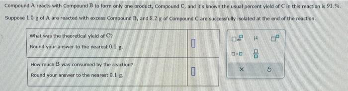 Solved Compound A reacts with Compound B to form only one | Chegg.com