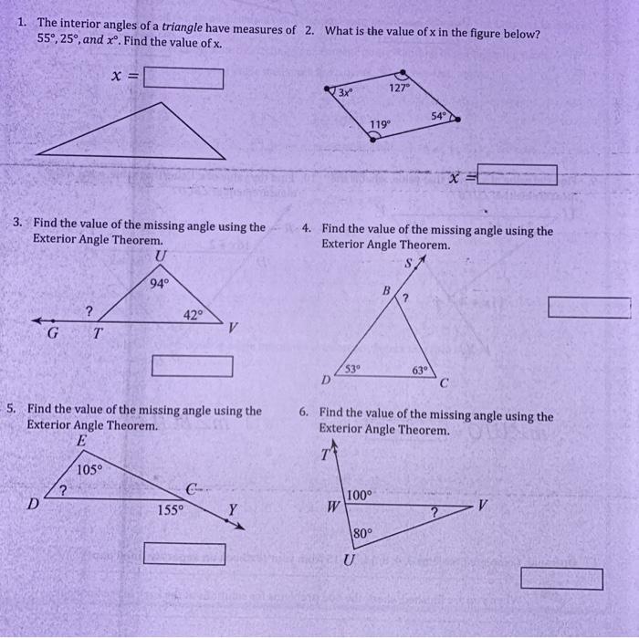 Question Video: Finding the Measure of an Interior Angle of a Triangle