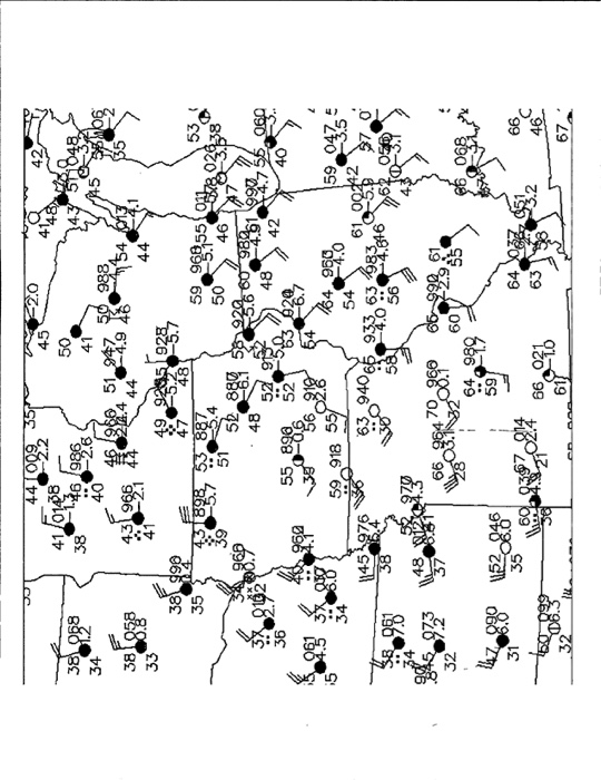 Solved geography Q1:Consider the surface weather map in the | Chegg.com