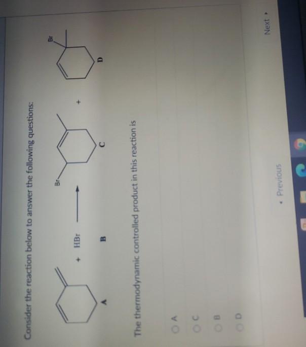 Solved Consider the reaction below to answer the following | Chegg.com