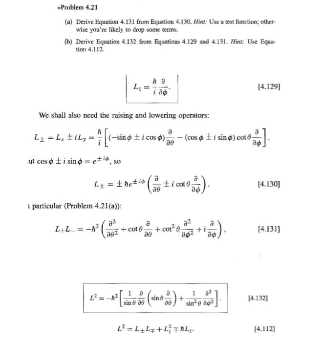 Solved (a) Derive Equation 4.131 from Equation 4.130. Hint: | Chegg.com