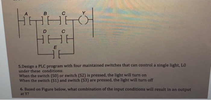 Solved To Al Hhh 5 Design A Plc Program With Four Maintai Chegg Com