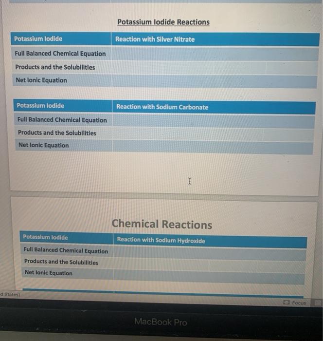 Solved Reaction With Sodium Carbonate Barium Chloride Full | Chegg.com