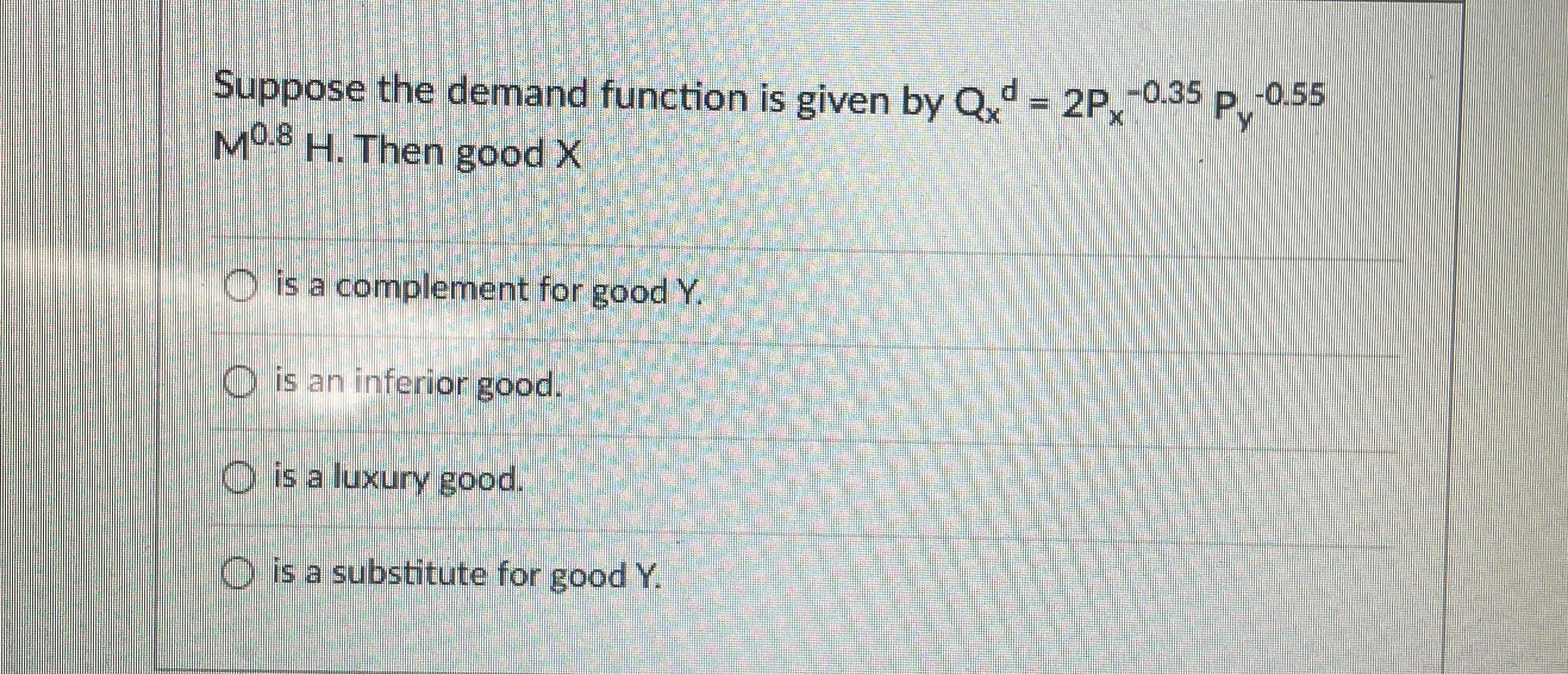 Solved Suppose the demand function is given by | Chegg.com