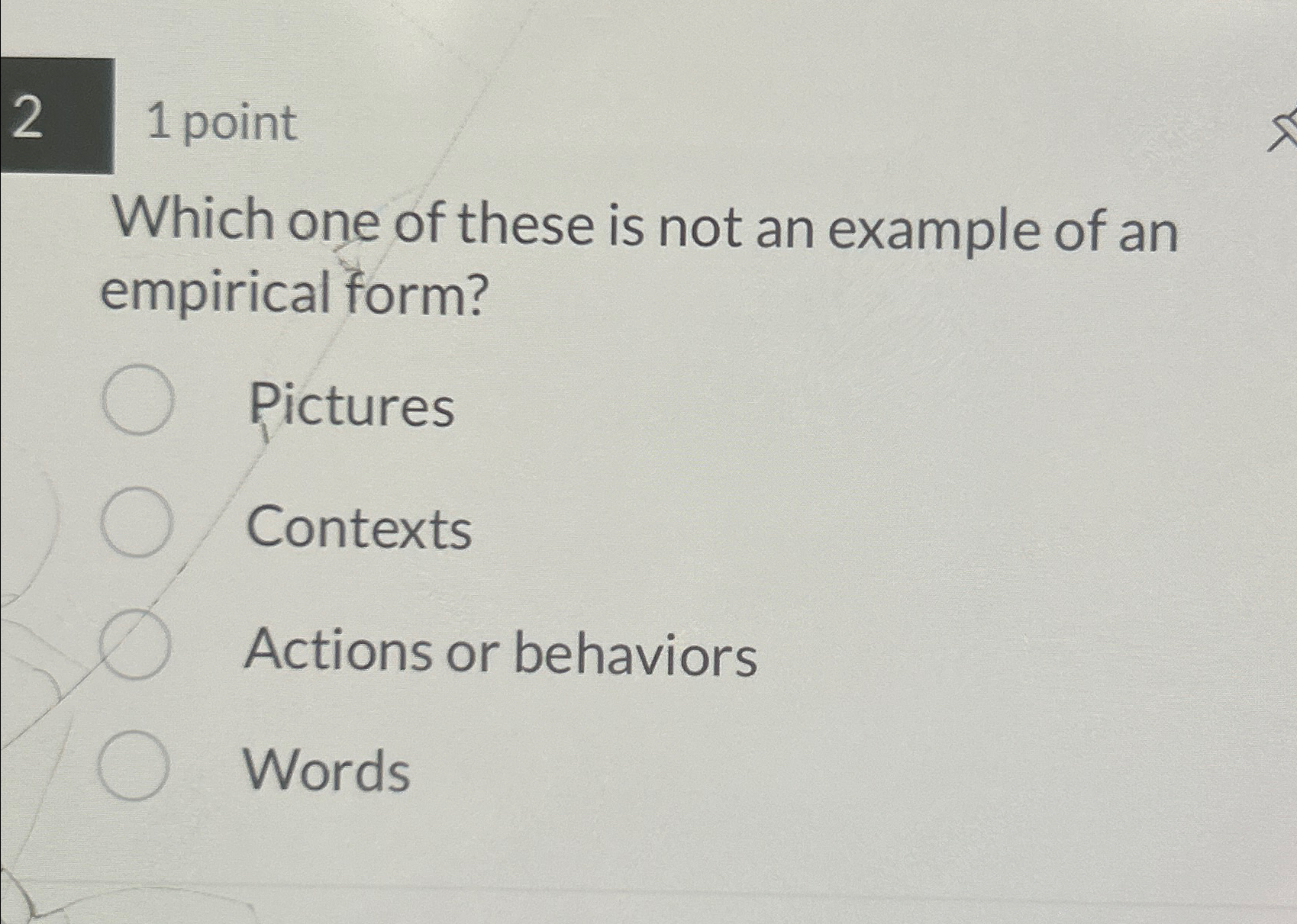 Solved 21 ﻿pointWhich one of these is not an example of an | Chegg.com