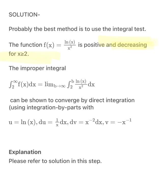 Solved how can I know that the function is decreasing on 2 | Chegg.com