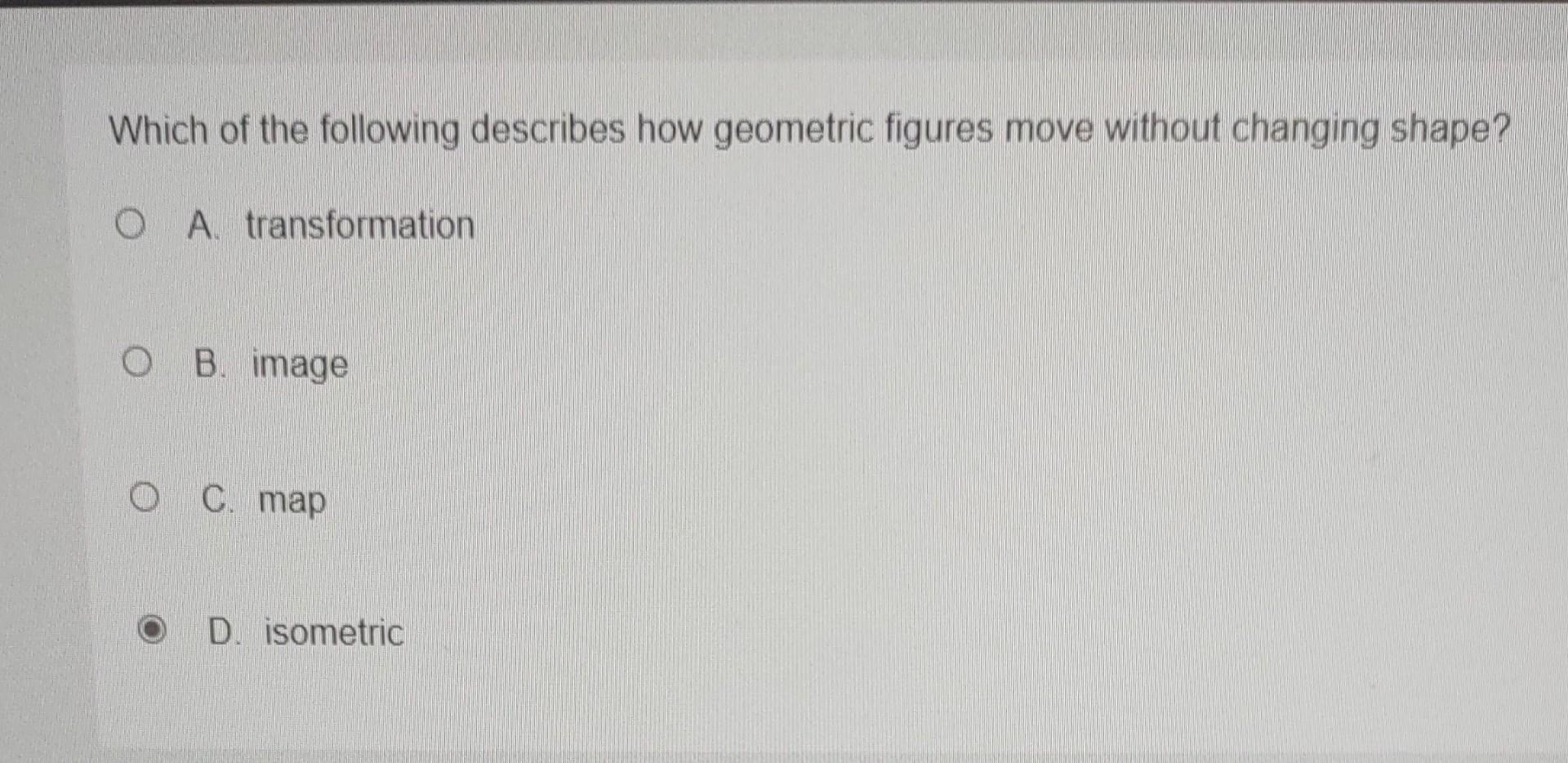 Solved Which of the following describes how geometric | Chegg.com