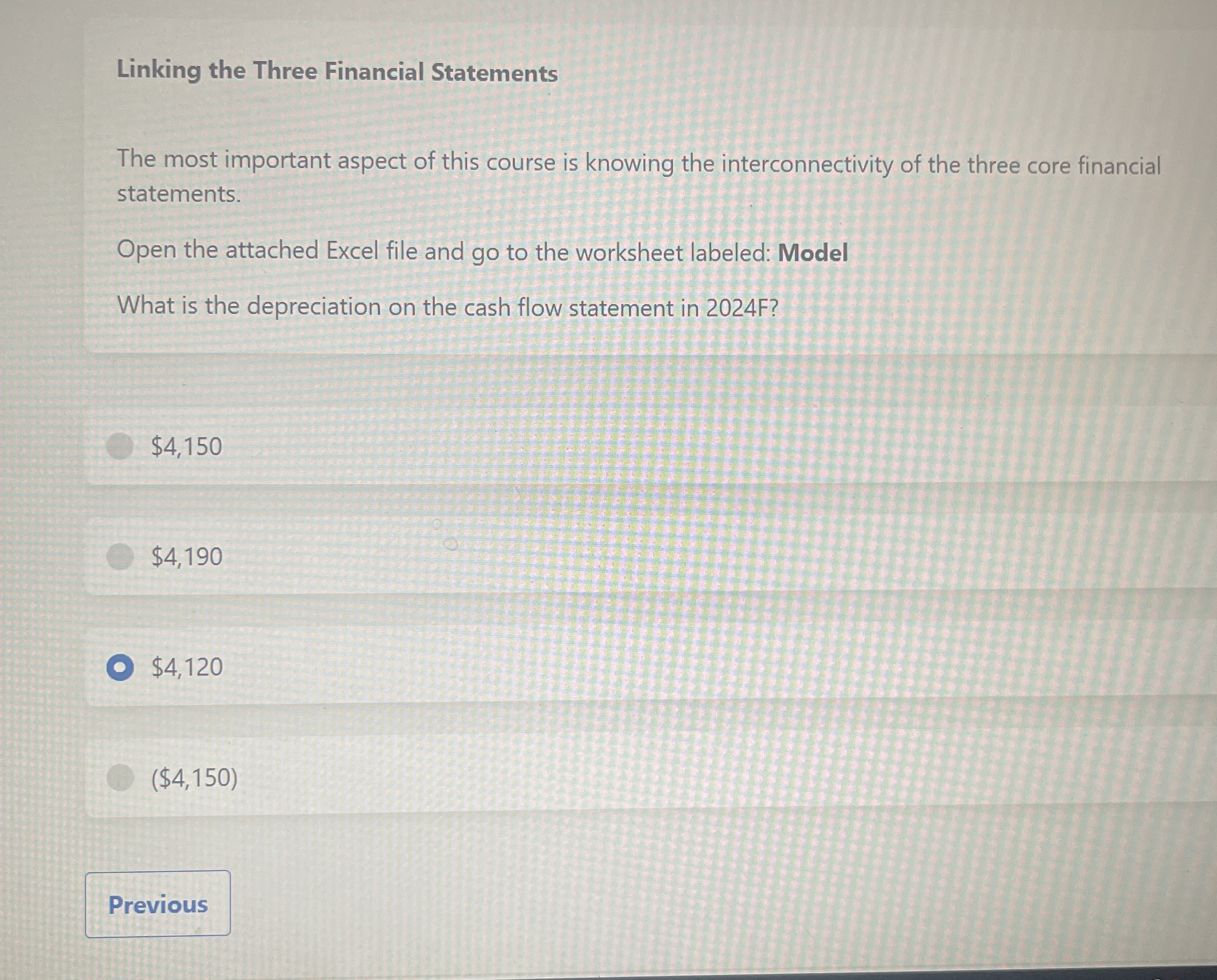 Solved Linking the Three Financial StatementsThe most | Chegg.com