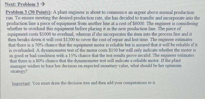 Solved Next: Problem 3 > Problem 3 (30 Points): A plant | Chegg.com