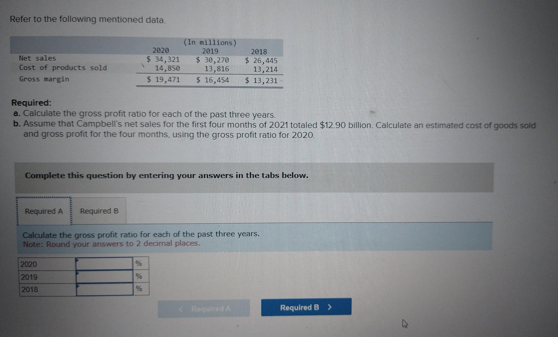 Solved Refer To The Following Mentioned Data. Required: A. | Chegg.com