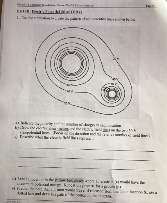 Solved Page 16 Physies 12 Computer Simulation Electric Field