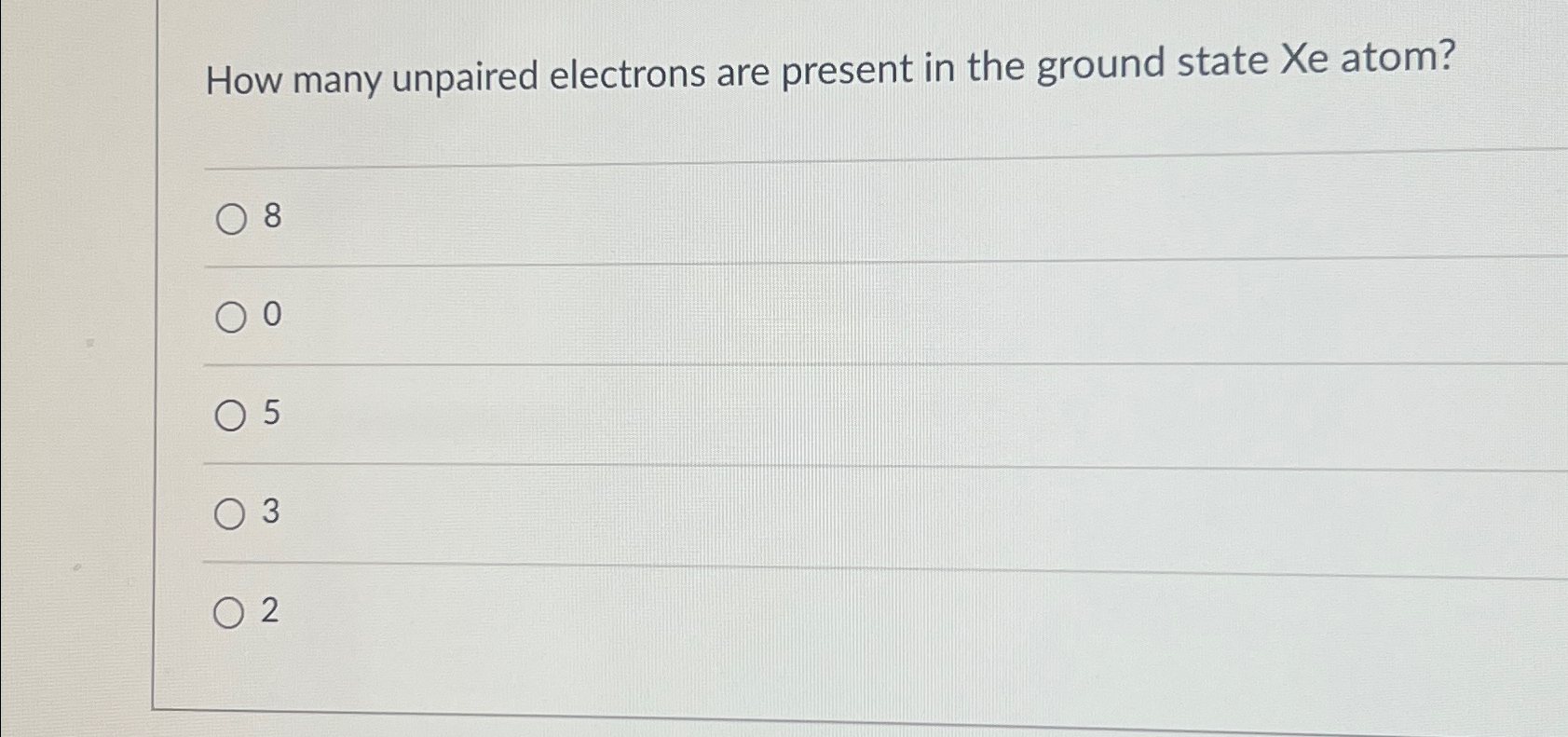 Solved How Many Unpaired Electrons Are Present In The Ground 9884