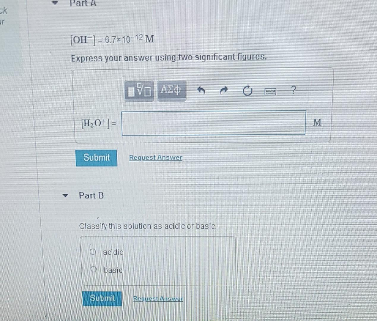 Solved Determine Whether Each Solution Is Acidic, Basic, Or | Chegg.com