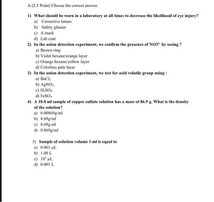 Solved B. (2 Point) (Complele And Balance The Reactions. (do | Chegg.com