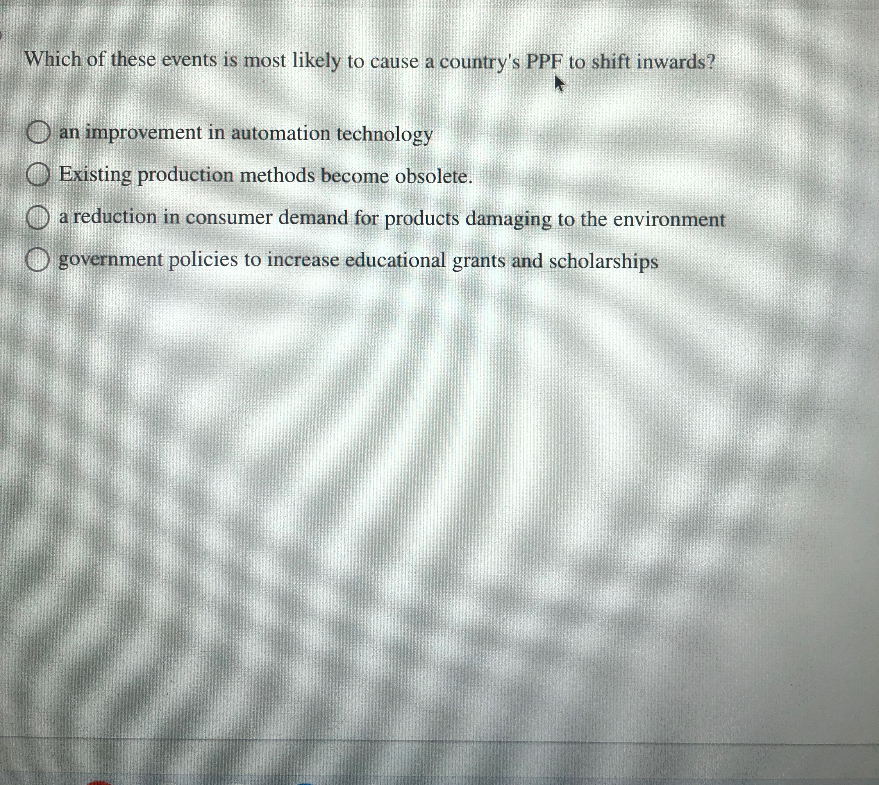 Solved Which of these events is most likely to cause a | Chegg.com