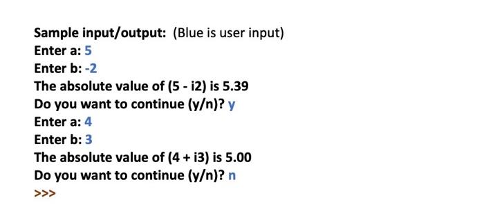 Solved Topics: Class, Object, Instantiation, Print, Looping, | Chegg.com