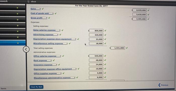 Solved Multiple-step income statement and balance sheet The | Chegg.com