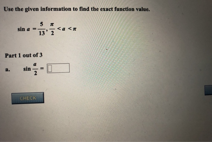 Solved Use the given information to find the exact function | Chegg.com