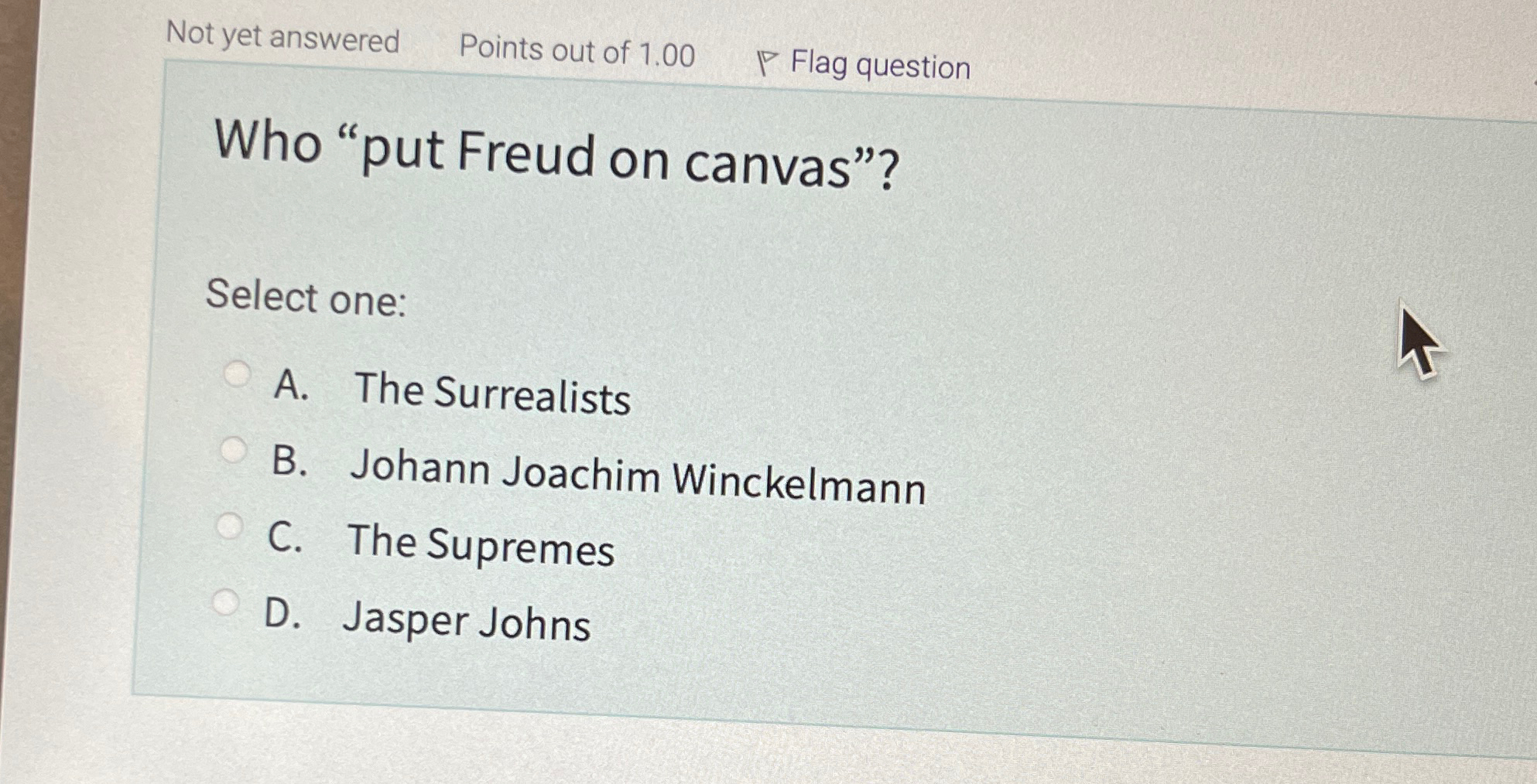Solved Not yet answeredPoints out of 1.00Flag questionWho | Chegg.com