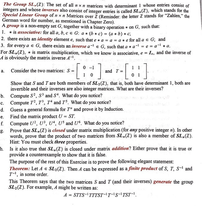 Solved 7. Given AE M. (F), let B the n x n matrix whose (i