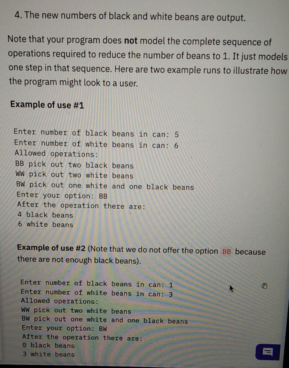 Solved Instructions Write a program that allows the user to | Chegg.com