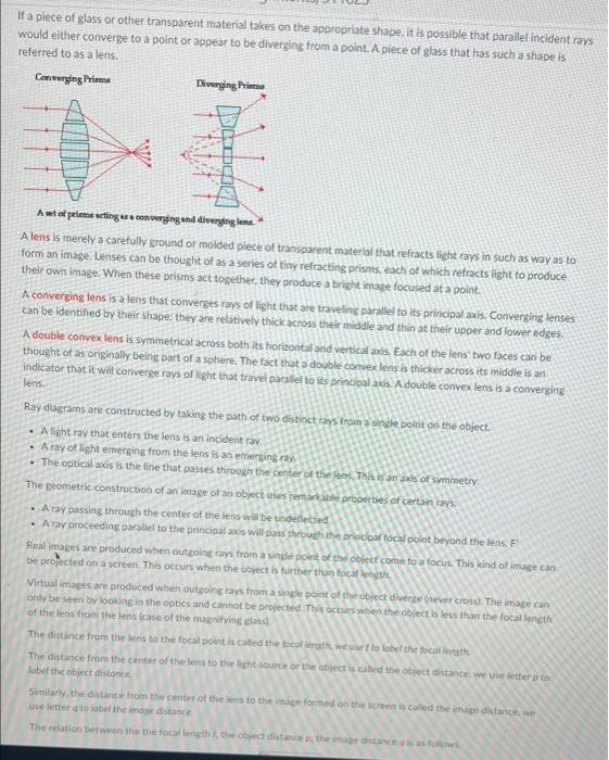 Solved Click here to view the experiment ] 1. The object is | Chegg.com