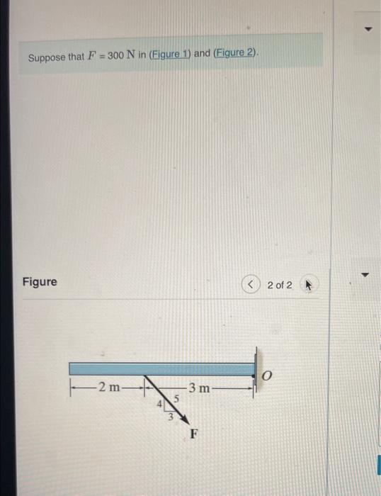 Solved Hlupose thet F−+300 N in (Figue 1) end ifostin 2 . In | Chegg.com