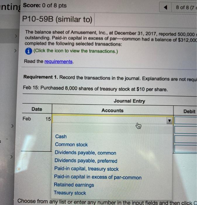 Solved Homework: Chapter 10 Homework Save { Score: 0 of 8 | Chegg.com