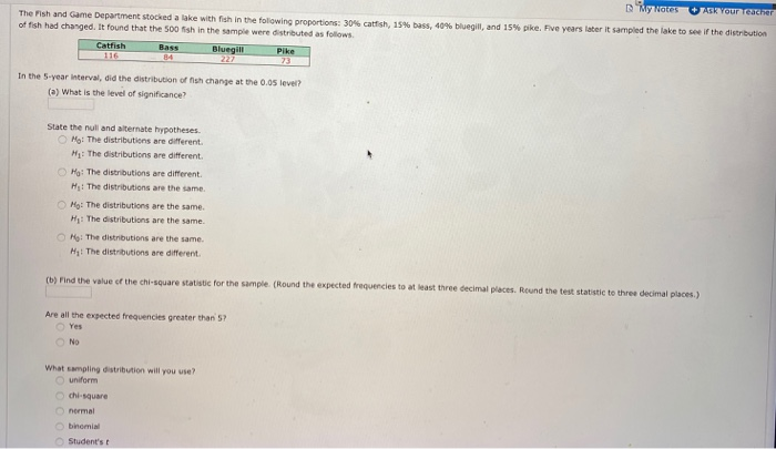 Solved Mn 25 Your The Fish And Game Department Stocked A Chegg Com