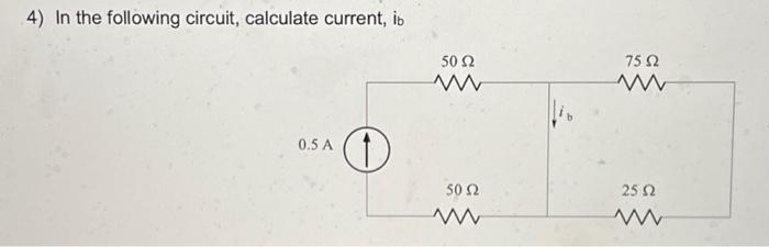 Solved 1) What is current ib, in the following circuit: 432 | Chegg.com