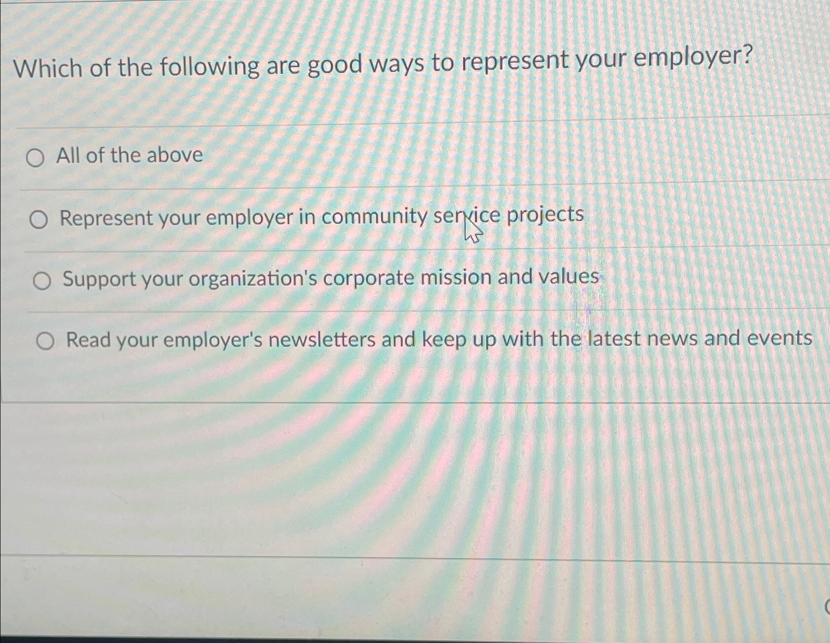 Solved Which of the following are good ways to represent | Chegg.com