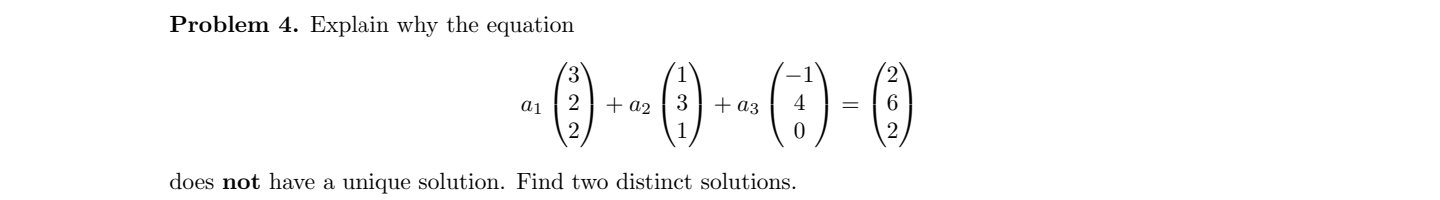 Solved Problem 4. ﻿Explain why the | Chegg.com