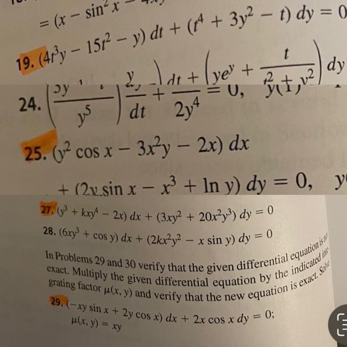 Solved In Problems 1-20 determine whether the given | Chegg.com