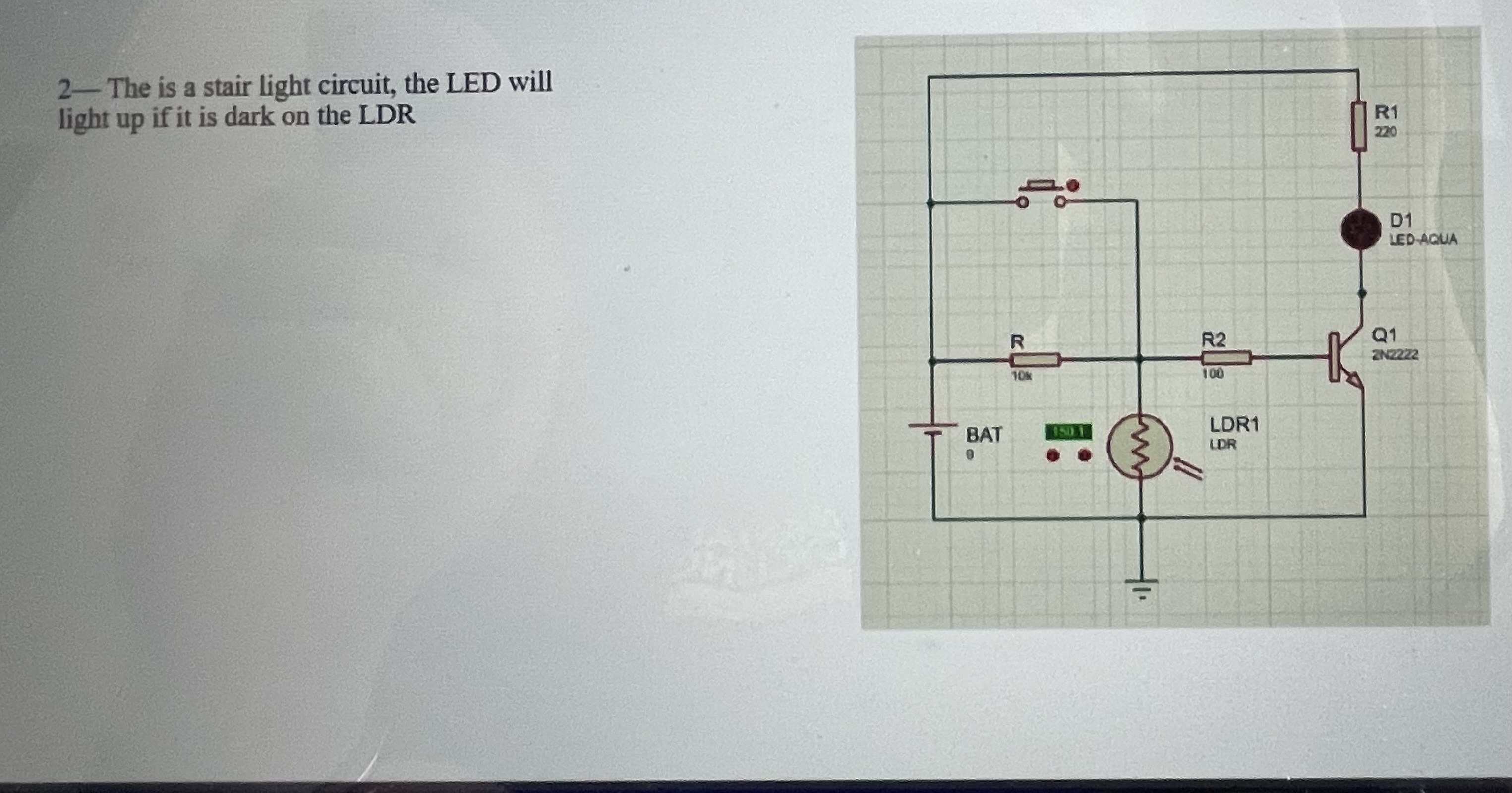 Solved Please make a diagram of this circuit on a breadboard | Chegg.com